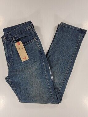 NEW Levi's Mens 514 Straight Fit Medium Wash Blue Jeans 32x32 Levis Stretch NWT